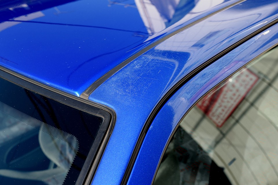 塗装で気になるところ
その3：左Aピラー上部