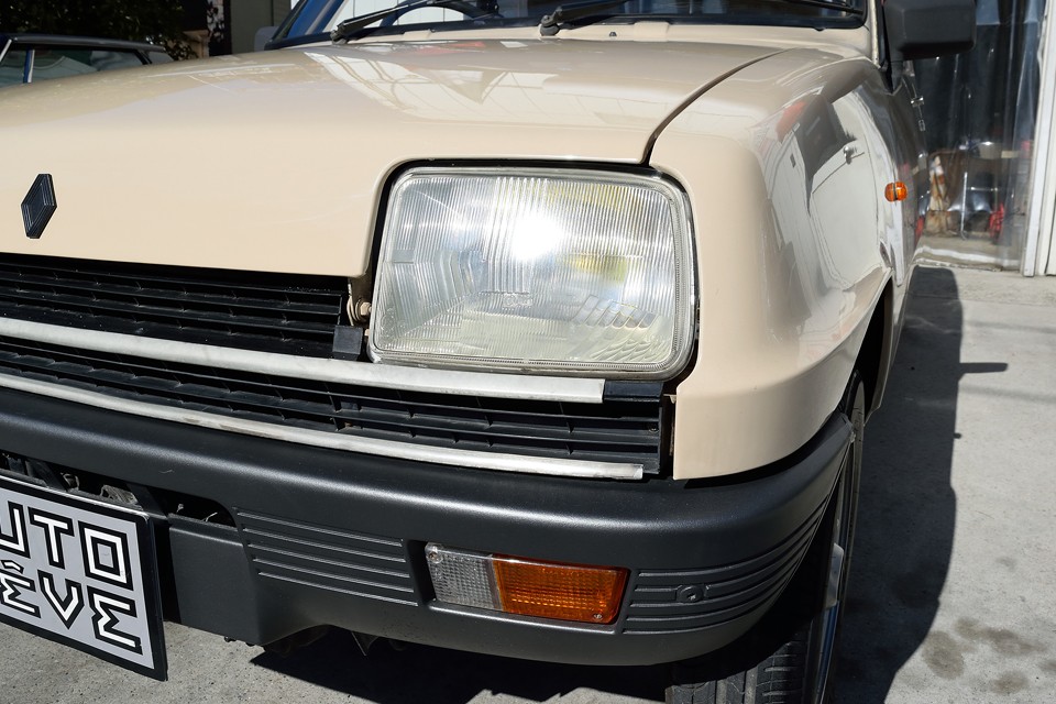 「やっぱフランス車はイエローバルブだよねぇ！」で決まり！
グリルのモールとかは劣化で短くなっちゃってますのでスルーが良いかと…。