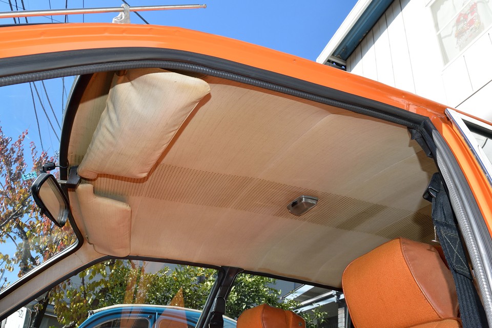 天張りは全体的に薄汚れがあり、年月を感じさせる状態ではありますが、不潔な印象はありません。