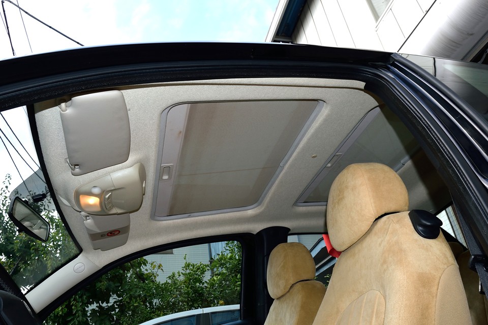 シェードも少し汚れがありますが、クリーニングでキレイになりそうです。
ガラスルーフなのでわずかに日が差し込んで、常に明るい室内です。