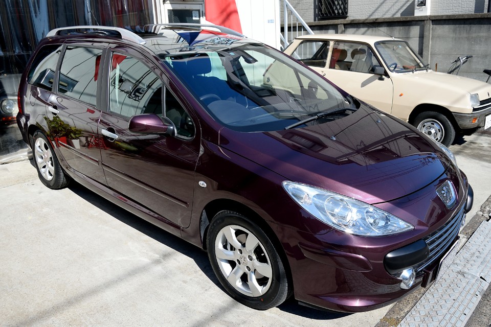 フランス車と言えばブルーが定番ですが、よりモード感のあるこのボディカラーはフランスというより「パリ」って感じ？！