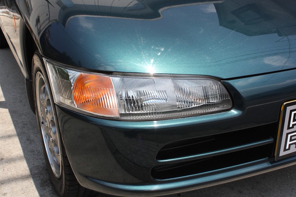 ヘッドライトもこれ以上ないってくらいクリア〜！気持ち良い〜！