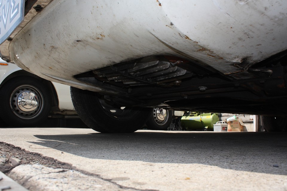 エンジン下部です。ちゃんと乾いてます！これ大事。