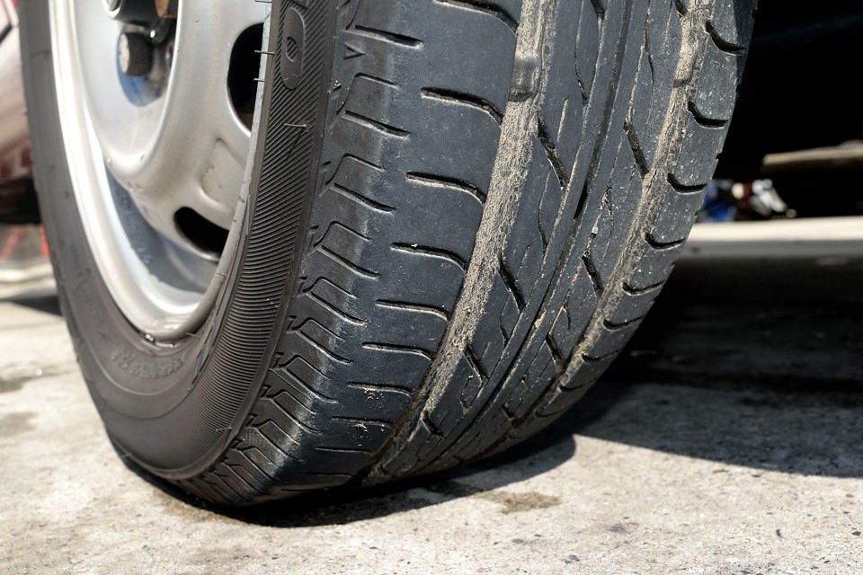 タイヤは7分山というところでしょうか。まだまだ大丈夫ですね。