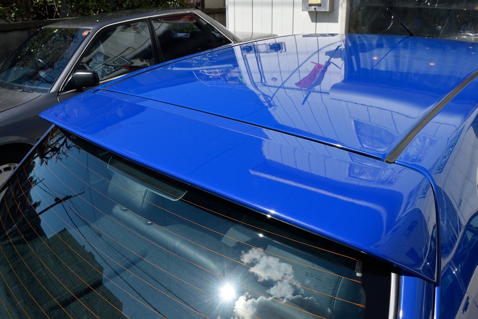 特にこのルーフスポイラーのクリア塗装は、劣化でほぼハゲハゲになるところですが・・・ステキです。