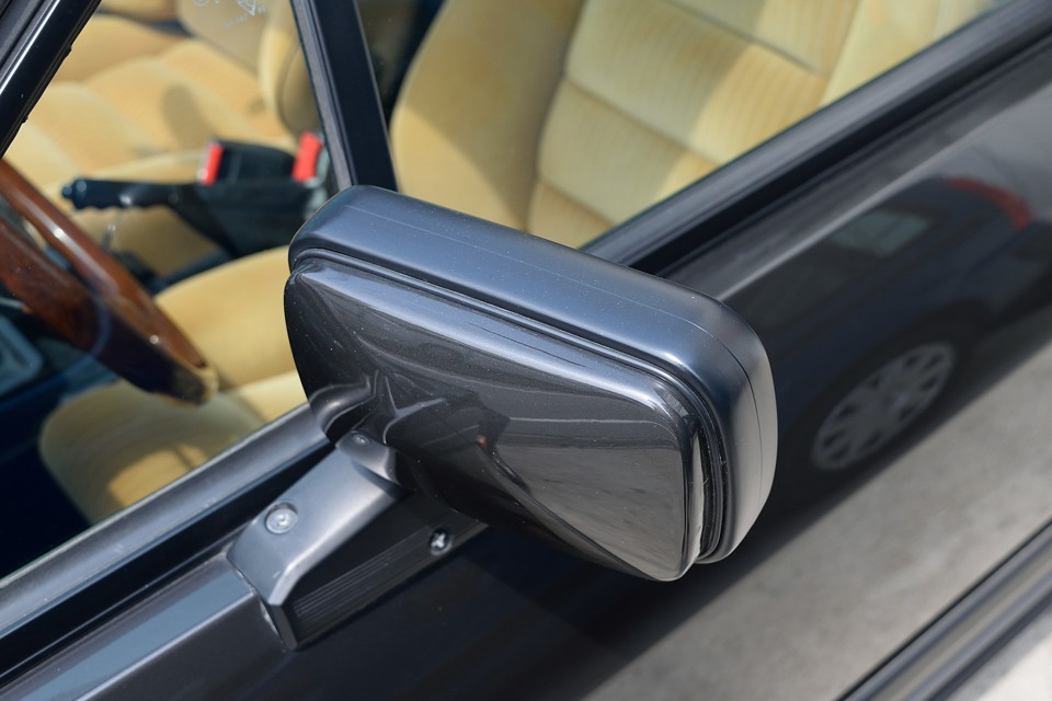 バンパーだけでなく、ドアミラーの樹脂部も・・・そして・・・。