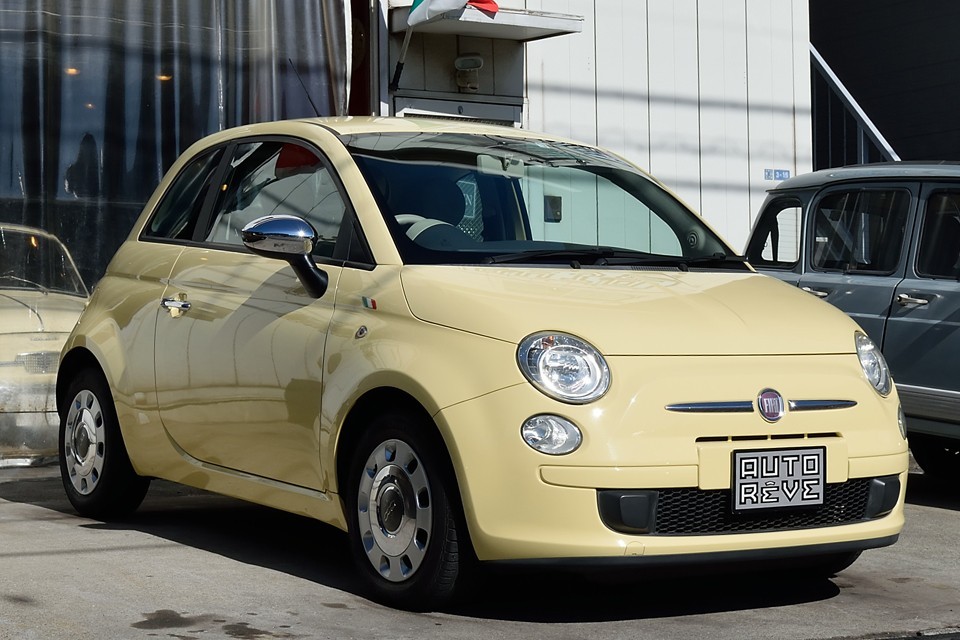 2009（平成21）年式 フィアット500 1.2 8V POP バニライエロー！限定150台のメッチャ人気のバニライエロー！ただでさえ可愛いチンクが限定カラーで更に可愛さパワーアップ！