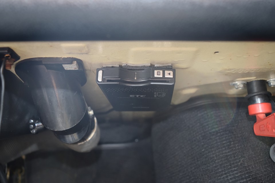 もちろんETCも装備！これ、ある意味高速道路だってちゃんと走れる証拠かと。