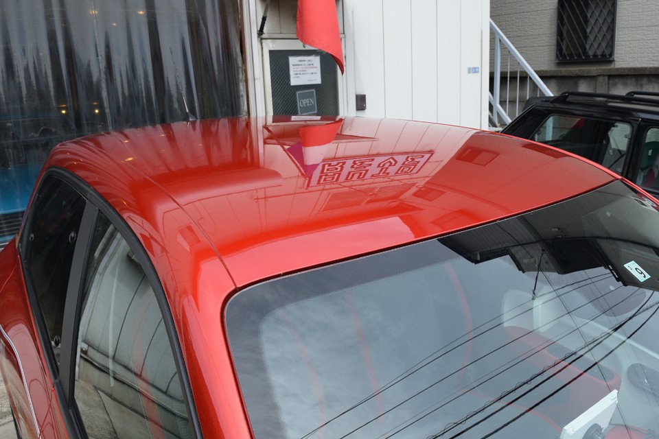 もちろんルーフの塗装も問題なし！クリア剥げまでにはあと20年くらいは掛かりそうです（笑）