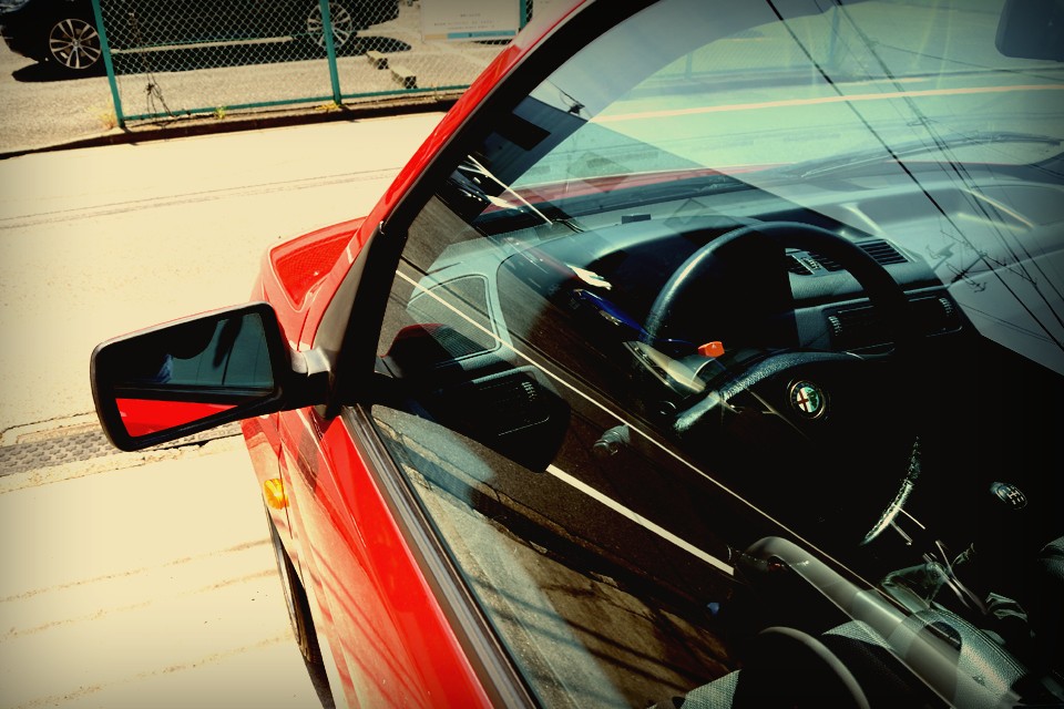 ドライバーと155の間には、まるで何もないかのように・・・。