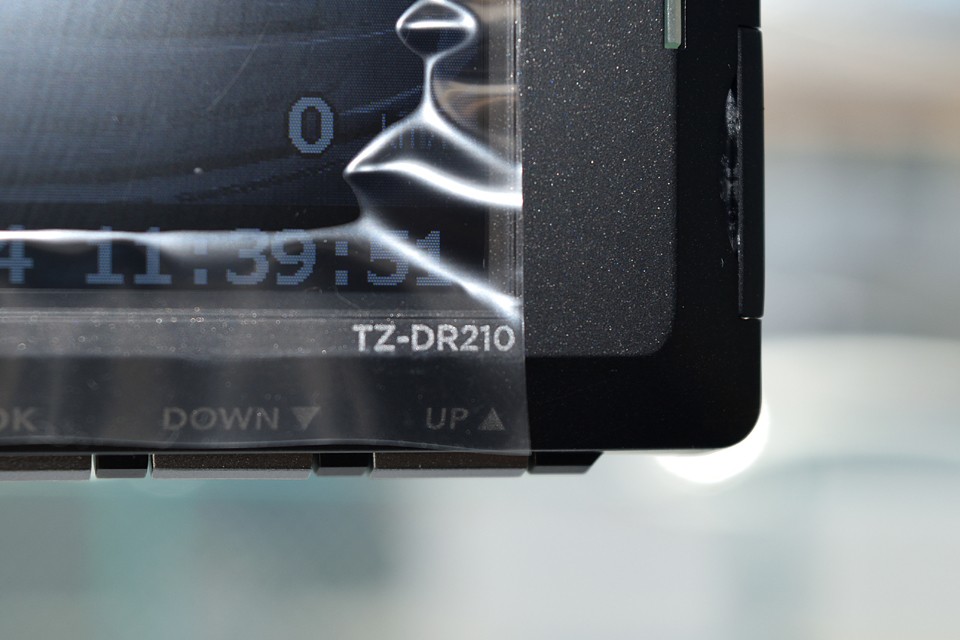 ちなみに機種はトヨタ純正のTZ-ＤR210。前後2カメラモデルです。